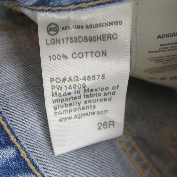 AG The Isabelle High-Rise Straight Crop Raw Hem 26 - Picture 8 of 14